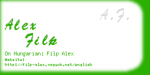 alex filp business card